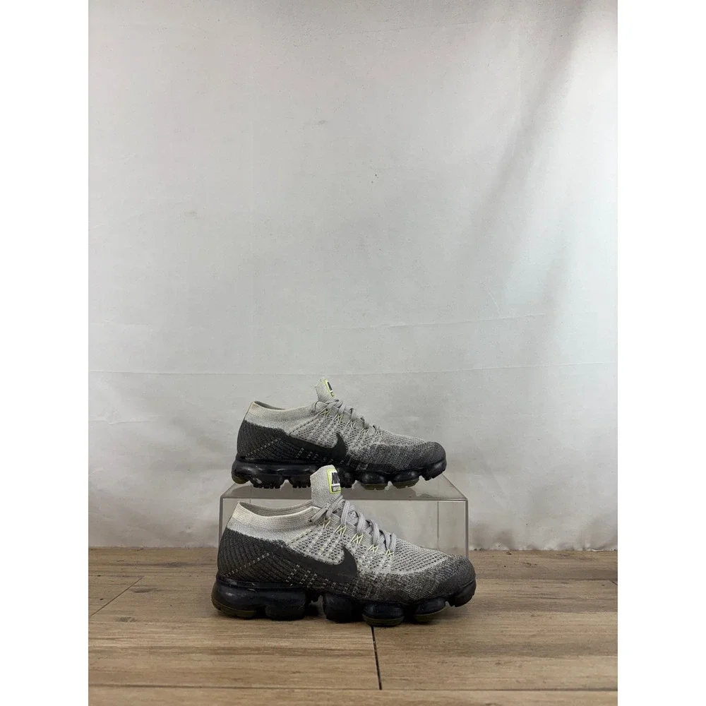 Nike Air VaporMax Flyknit E Pure Platinum Anthracite 922915-002 Mens 9